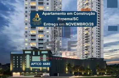 Oportunidade imperdível: apartamento em construção à venda em itapema-sc, meia praia, 3 quartos, 1 suíte, 1 banheiro, 100,88m².