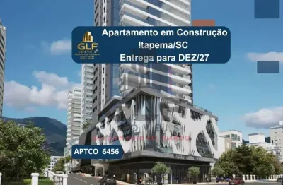 Espetacular apartamento de luxo em construção à venda em itapema-sc, centro: 4 quartos, 4 suítes, 5 banheiros, 3 vagas, 238,43m²