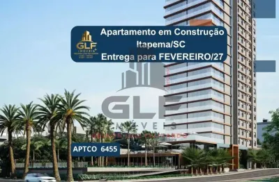 Apartamento de luxo em construção no centro de itapema-sc: 4 quartos, 4 suítes, 1 banheiro, 3 vagas de garagem, 229,31 m² de área