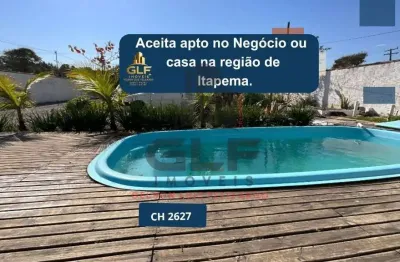 Chácara a venda na cidade de itapema/sc no bairro sertão do trombudo, com 940 m². casa semi mobiliada com 2 quartos, piscina e mesa de sinuca.