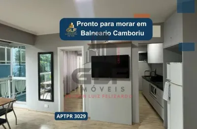Apartamento pronto bem localizado em balneario camboriu, apartamento conta com 43,23, próximo a praia