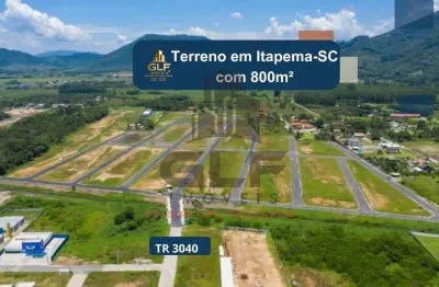 Terreno a venda na cidade de itapema/sc no bairro morretes, com metragem de 400 m² condições de pagamento 700mil avista ou 370mil cada um separado