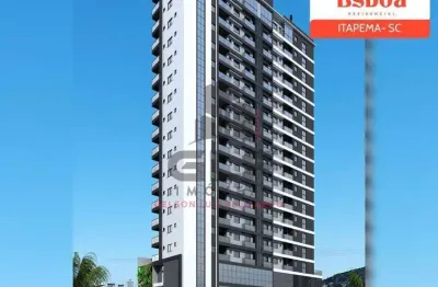 Apto pronto em itapema/sc com 69,95m² área privativa sendo 2 suítes, 1 vaga de garagem, área de lazer completa no rooftop