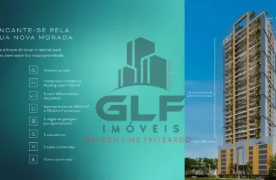 Apto  pré lançamento em porto belo, com 86,50m² área privativa sendo 2 suítes, 2 vagas de garagem, área de lazer completa