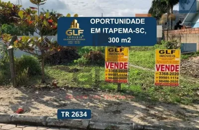 Barbada terreno a venda na cidade de itapema/sc no bairro alto são bento, com metragem de 300 m² sendo 12 x 25. oportunidade de investimento