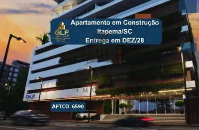 Apartamento em construção no centro de itapema/sc com 147m² área privativa, não perca essa oportunidade