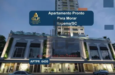 Apartamento pronto à venda em itapema-sc, canto da praia: 3 quartos, 1 suíte, 3 banheiros, 3 vagas, 101,92m². aproveite!