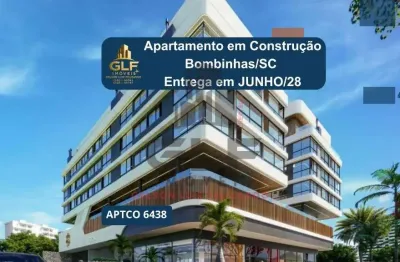 Imperdível cobertura em construção à venda em bombinhas-sc, canto grande! 3 quartos, 4 suítes, 4 banheiros, 2 vagas, 121,45m². confira já!