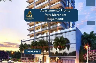Flats  pronto na cidade de itapema/sc no bairro meia praia, 1 dormitório. lazer completo de alto padrão. empreendimento de ultima geração