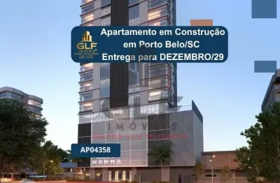 Apartamento em construção em porto belo/sc com 113,50m² área privativa sendo 3 suítes, 2 vagas de garagem