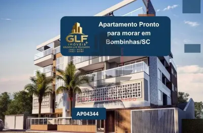 Apartamento pronto em bombinhas/sc com 114,10m² área privativa sendo 2 suítes, 2 vaga de garagem