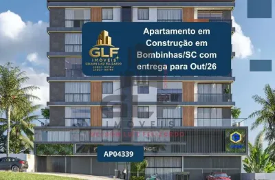 Apartamento em construção em bombinhas/sc com 80,18m² área privativa sendo 2 suítes, 1 vaga de garagem