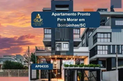 Apartamento pronto para morar em bombinhas/sc com 97m² área privativa sendo 2 suítes, 1 vaga de garagem,