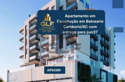 Apartamento em construção em balneário camboriú/sc com 2 dormitórios sendo 1 suíte 1 vaga de garagem