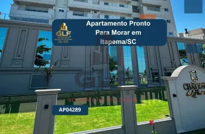 Apartamento pronto para morar em itapema/sc com 163m² área privativa sendo 3 suítes, 3 vagas de garagem