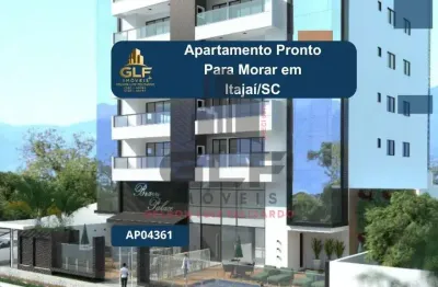 Apartamento pronto em itajaí/sc com 430,00m² área privativa sendo 4 suítes, 4 vagas de garagem
