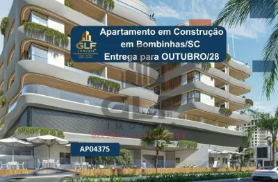 Apartamento em construção em bombinhas/sc com 103,00m² área privativa sendo 3 suítes, 3 vagas de garagem