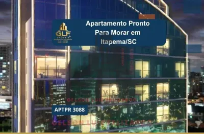 Apartamento pronto em itapema/sc bairro meia praia, com 40,48m²área privativa sendo, 2 dormitórios, 1 vaga de garagem, área de lazer