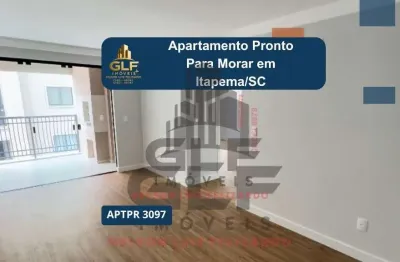 Apartamento pronto para morar na cidade de itapema/sc no bairro tabuleiro das oliveiras, com 2 dormitórios/ 1 suíte e 1 vaga de garagem. bem localizad