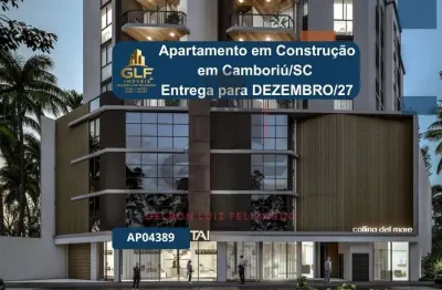 Flat em construção em camboriú/sc com 50m² área privativa sendo 1 dormitório, bem localizado