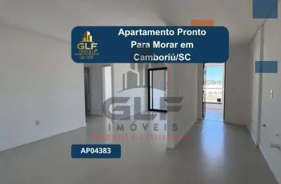 Apartamento pronto para morar em camboriú/sc com 70m² área privativa sendo 2 dormitórios e 1 suíte, 2 vagas de garagem, área de lazer completa