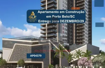 Apartamento em construção no perequê porto belo/sc com 153,55m² área privativa sendo 3 suítes, 2 vagas de garagem, área de lazer completa