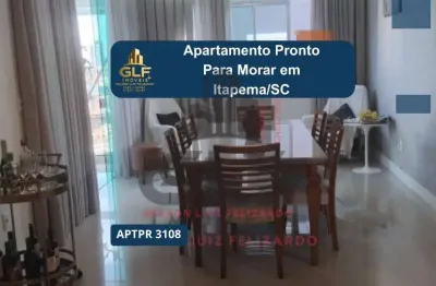 Apartamento pronto para morar em itapema/sc com 160m² área privativa sendo 3 suítes, 3 vagas de garagem