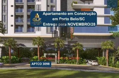 Apartamento em construção em porto belo/sc, com 92m² área privativa sendo 2 suítes, 2 vagas de garagem, área de lazer completa