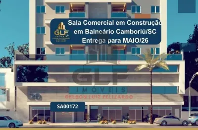 Sala comercial a venda em balneário camboriú/sc com 78,44m² área privativa sendo 1 vaga de garagem, sala bem localizada
