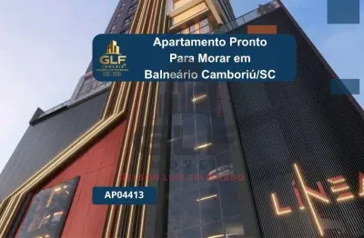 Apartamento em construção em balneário  camboriú/sc com 186,00m² área privativa sendo 4 suítes 3 vagas de garagem, área de lazer completa