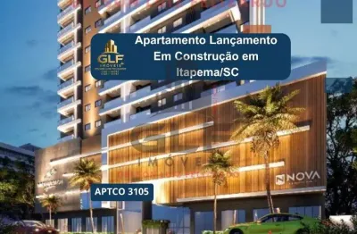 Apartamento lançamento na cidade de itapema/sc no bairro morretes, com 2 suítes e 1 vaga de garagem, com lazer completo. bem localizado. investimento