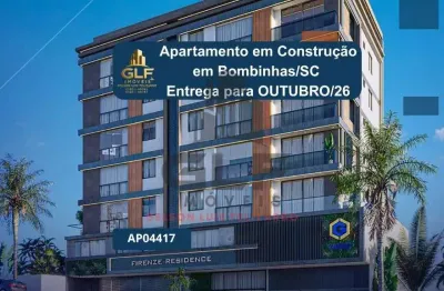 Apartamento em construção em bombinhas/sc com 80,31m² área privativa sendo 2 suítes, 1 vaga de garagem, área de lazer completa