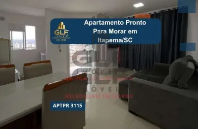 Apartamento novo e pronto para morar na cidade de itapema/sc no bairro morretes, com 2 dormitórios/ 1 suíte e 1 vaga de garagem. bem localizado.