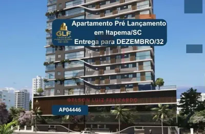 Apartamento Pré Lançamento em Itapema/SC bairro Morretes, com 117m² área privativa sendo 3 suítes, 2 vagas de garagem área de lazer completa