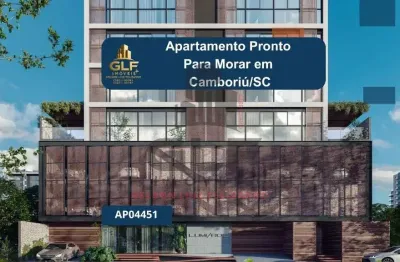 Apartamento pronto em camboriú/sc com 90,79m² área privativa, com 3 dormitórios sendo 1 suíte,2 vagas de garagem, área de lazer completa