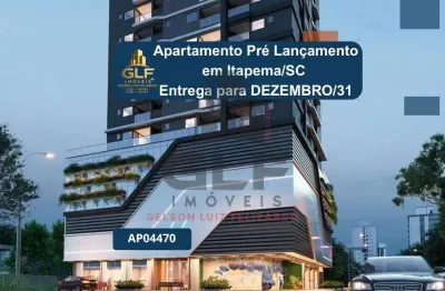 Apartamento pré lançamento em itapema/sc com 70m² área privativa sendo 2 suítes 1 vaga de garagem, área de lazer completa