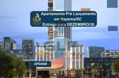 Apartamento pré lançamento em itapema/sc com 126m² área privativa sendo 3 suítes 2 vagas de garagem, área de lazer completa