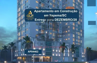 Apartamento em Construção em Itapema/SC com 61,65m² área privativa, com 2 dormitórios sendo 1 suíte, 1 vaga de garagem