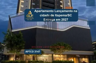 Apartamento lançamento na cidade de itapema/sc no bairro meia praia, 3 suites e 2 vagas de garagem, com lazer completo. bem localizado. investir