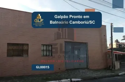 Galpão pronto em balneário camboriú/sc com 252,00m² de área privativa