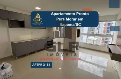 Apartamento Pronto em Itapema/SC com 65m² área privativa, com 2 dormitórios sendo 1 suíte 1 vaga de garagem área de lazer