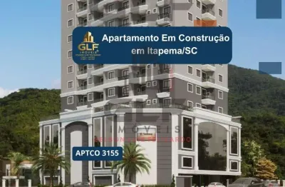 Apartamento em construção em itapema/sc no bairro tabuleiro, 2 dormitórios sendo 1 suíte e 1 vaga de garagem, com lazer completo. bem localizado. inve
