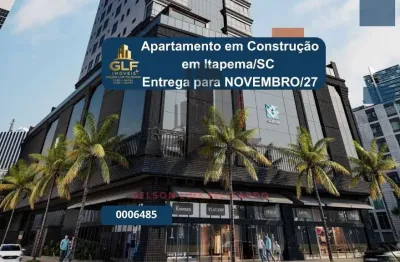 Apartamento em construção em itapema/sc com 374,00m2 área privativa sendo 5 suítes 4 vagas de garagem área de lazer completa