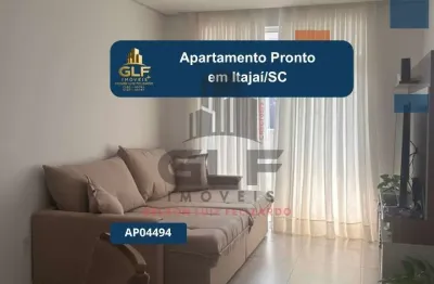 Apartamento Pronto em Itajaí/SC com 90m² área privativa sendo 2 suítes 2 vagas de garagem, área de lazer completa