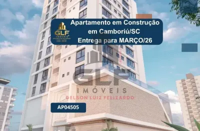 Apartamento em construção em camboriú/sc com 110,53m² área privativa sendo 3 suítes 2 vaga de garagem lazer completo