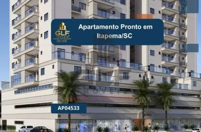 Apartamento pronto em itapema/sc bairro tabuleiro dos oliveiras, com 76,73m² área privativa com 2 dormitórios sendo 1 suíte 1 vaga de garagem lazer