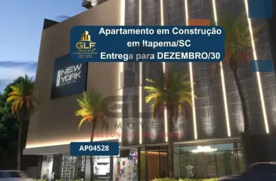 Apartamento em construção em itapema/sc bairro morretes com 70m² área privativa sendo 2 suítes 1 vaga de garagem área de lazer completa