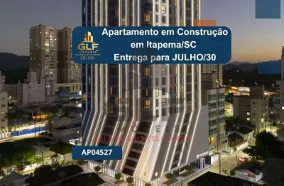 Apartamento em Construção em Itapema/SC com 45m² área privativa sendo 1 suíte 1 vaga de garagem lazer