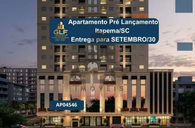 Apartamento pré lançamento em itapema/sc bairro morretes com 70m²área privativa sendo 2 suítes 1 vaga de garagem lazer completo