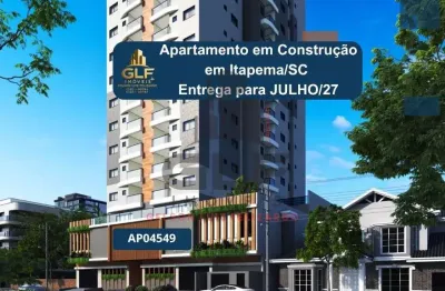 Apartamento em construção em itapema/sc bairro várzea, com 63,54m² área privativa com 2 dormitórios sendo 1 suíte 1 vaga de garagem, lazer completo